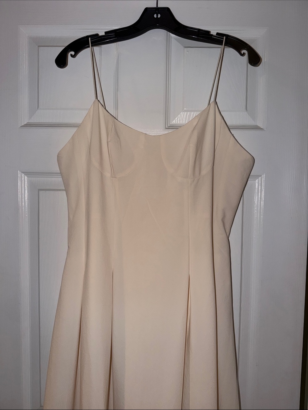 Spaghetti Strap Cream Dress